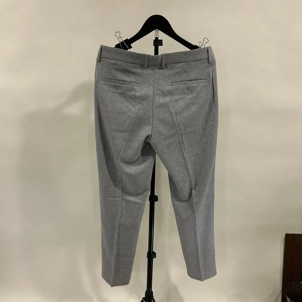 NWT Haggar Men's Super Flex Waistband Dress Pants - 32x30 - Heather Gray